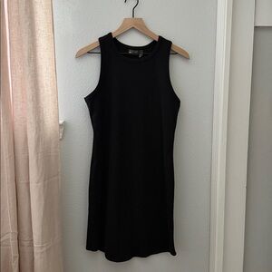 Zella Black Ribbed Racerback Tank Dress Women’s Medium